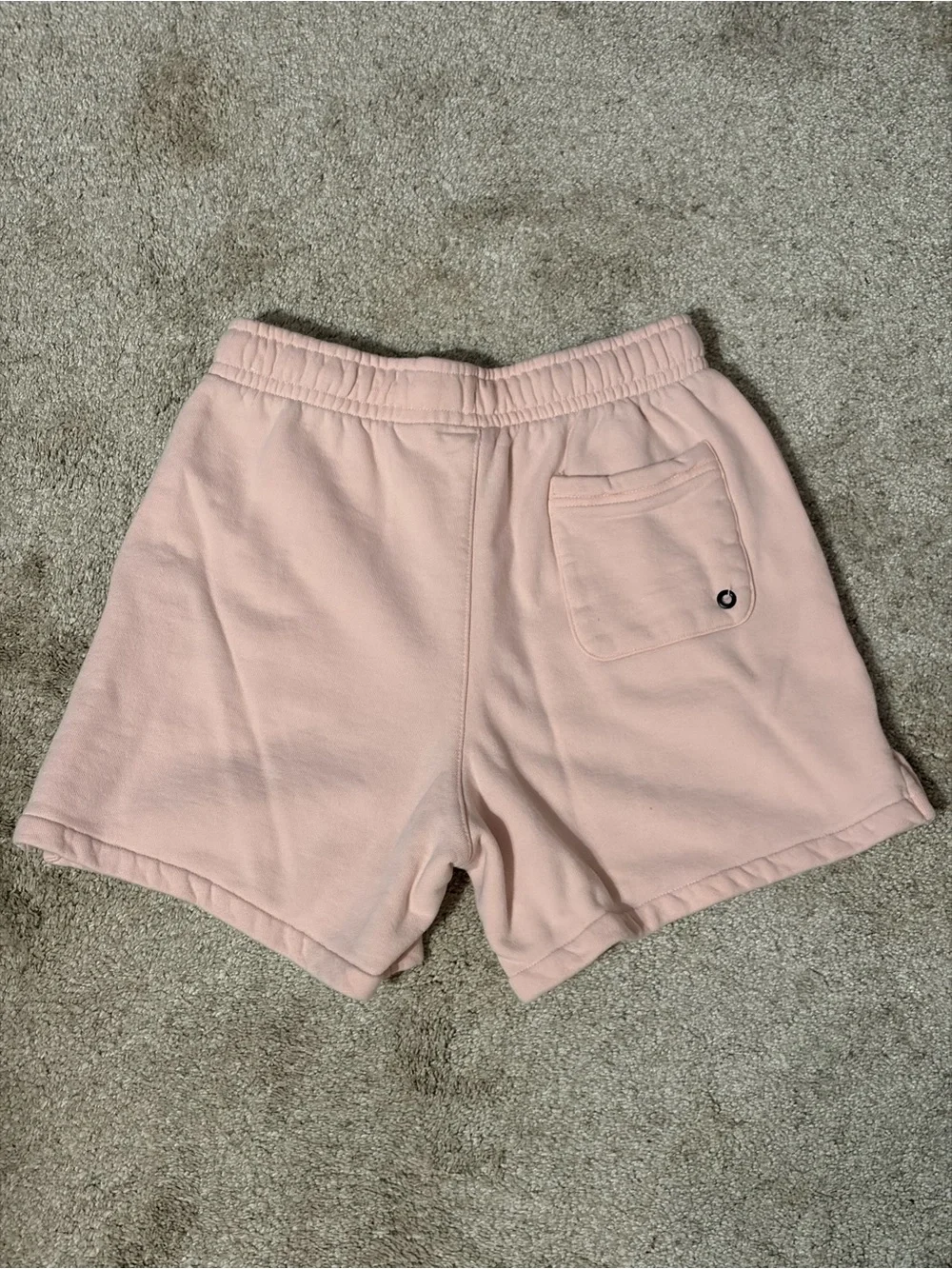 Nike Women's Light Pink Fleece Drawstring Athletic Shorts